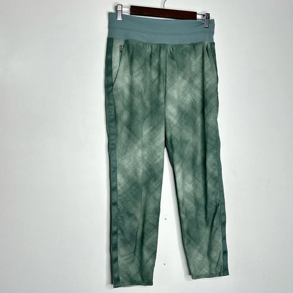 Athleta Nolita Slim Tapered Crop Pant Denali Minimalistic Green Gray Size 10 - Picture 15 of 16